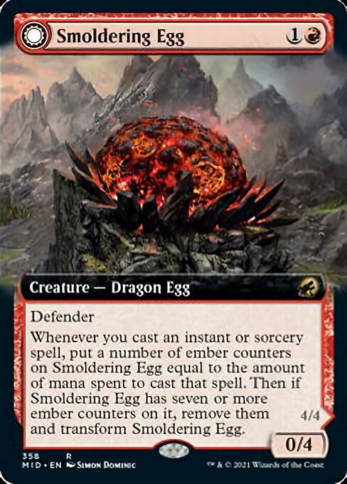 Smoldering Egg // Ashmouth Dragon