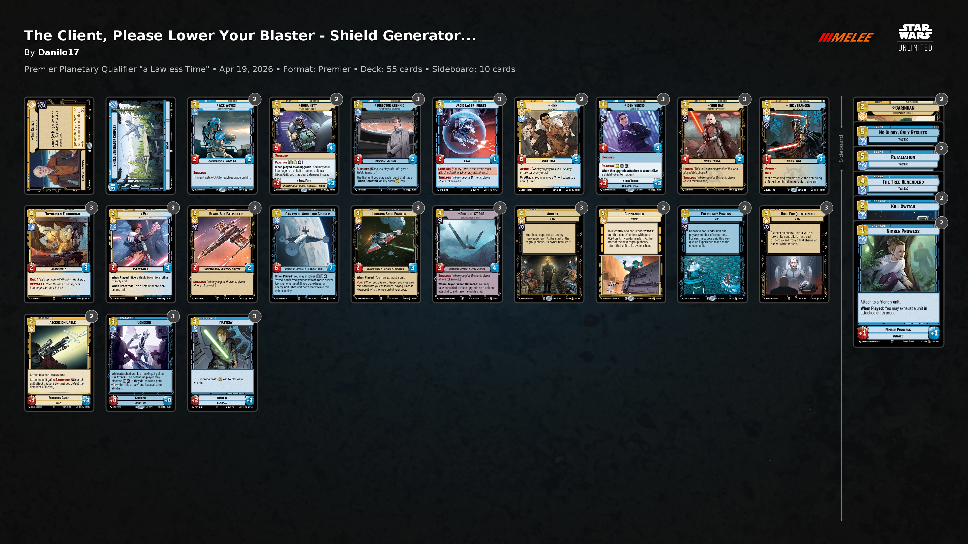 The Client, Please Lower Your Blaster - Shield Generator Complex | Melee