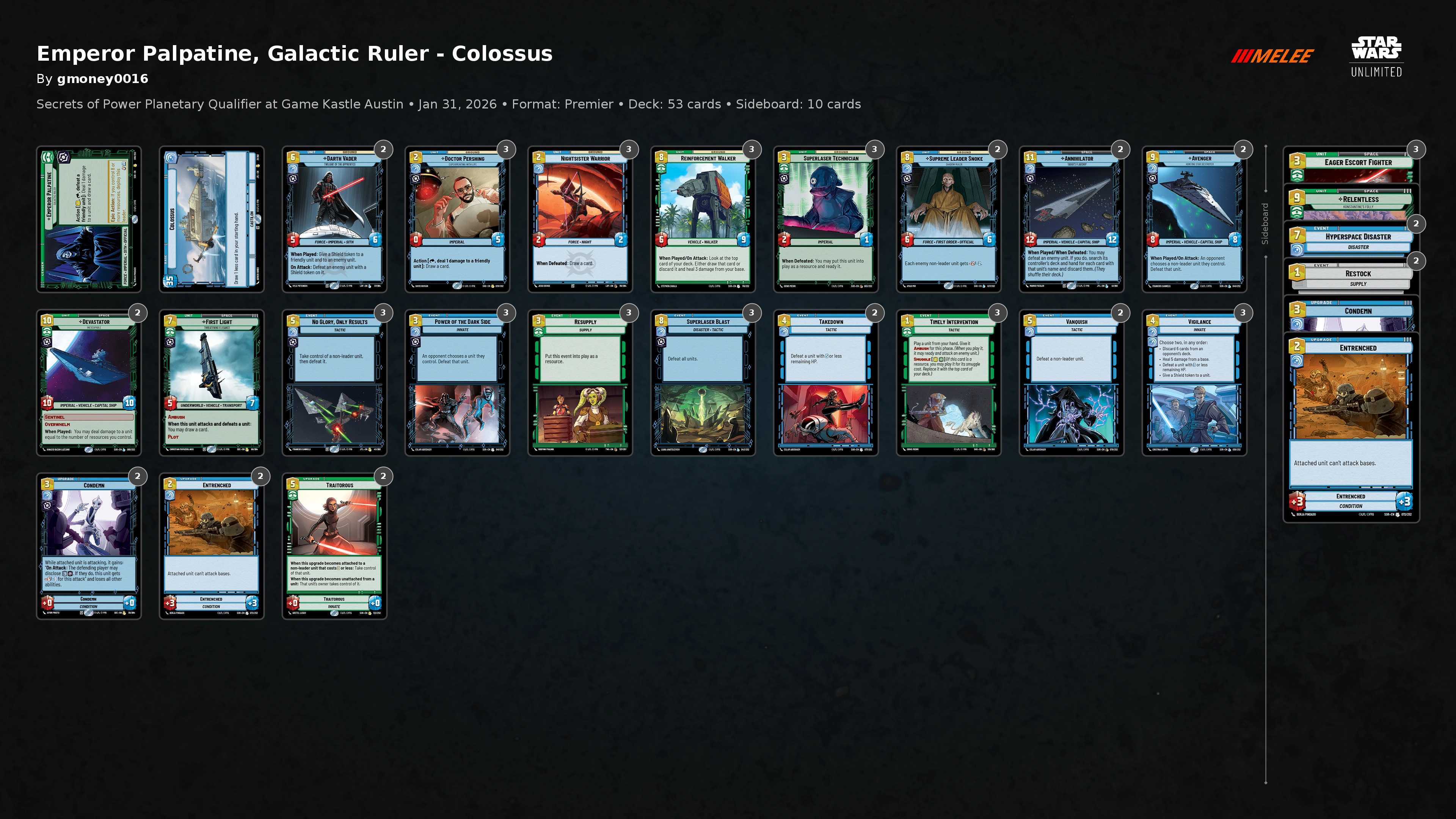 Emperor Palpatine, Galactic Ruler - Colossus | Melee