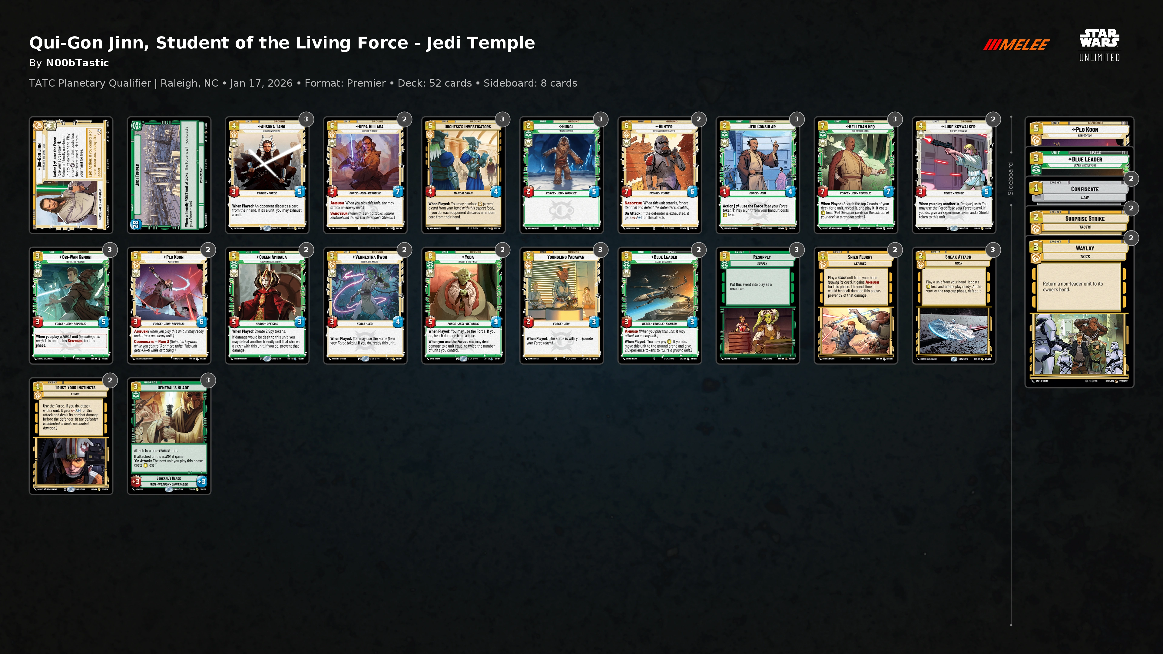 Qui-Gon Jinn, Student of the Living Force - Jedi Temple | Melee