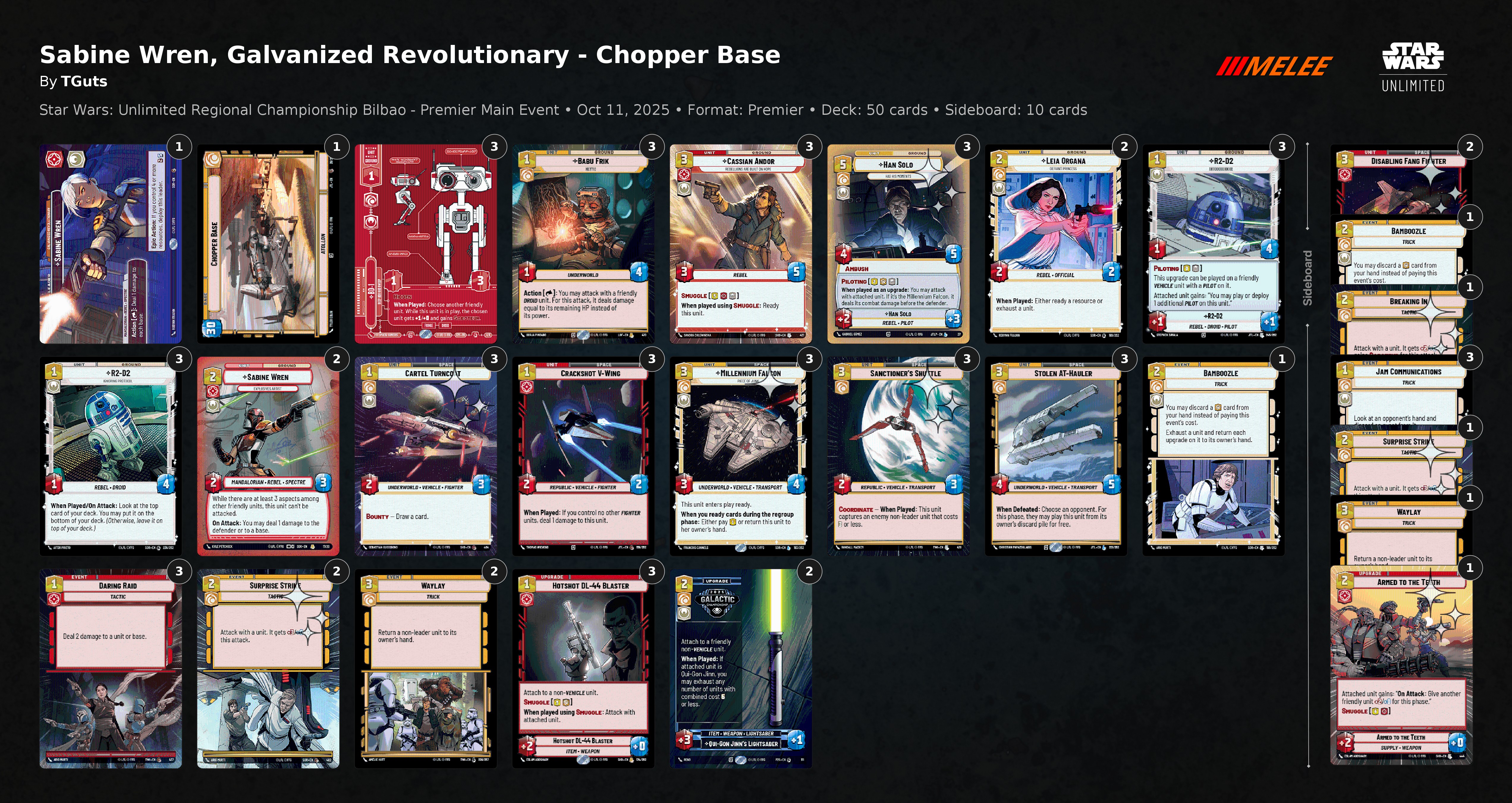 Sabine Wren, Galvanized Revolutionary - Chopper Base | Melee