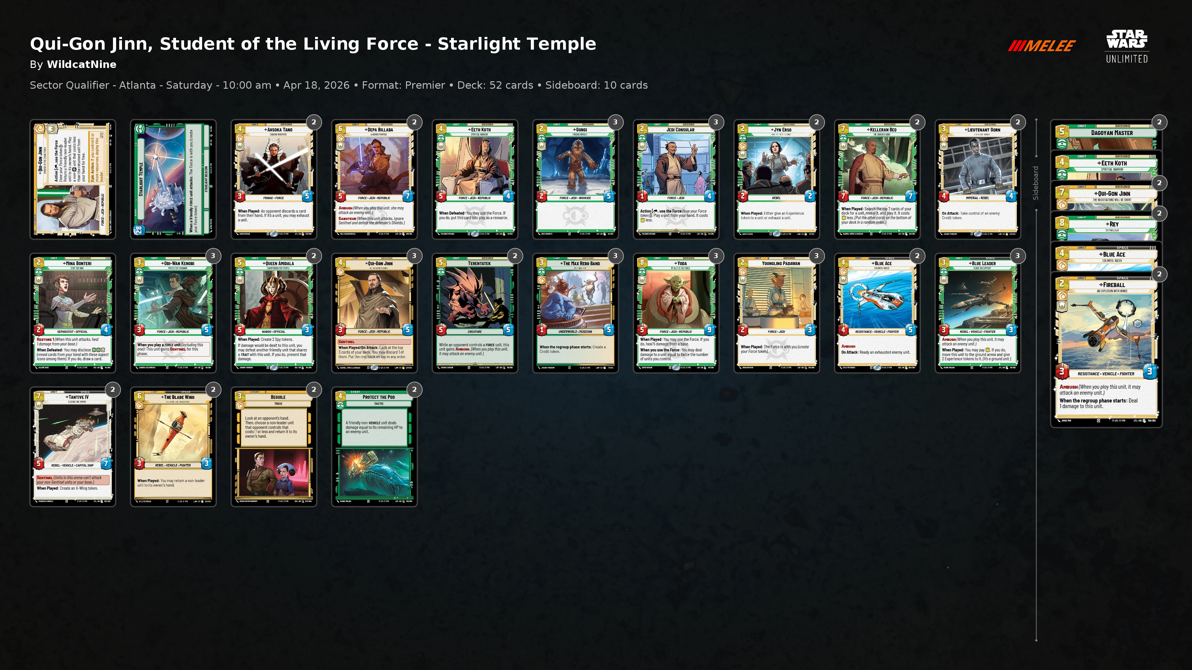 Qui-Gon Jinn, Student of the Living Force - Starlight Temple | Melee
