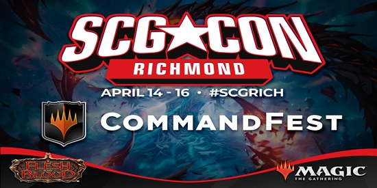 CommandFest Badge - Full Weekend - SCG CON Richmond- April 14-16, 2023 - tournament brand image