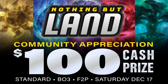 Saturday STANDARD Dec 17 - $100 Community Appreciation Tournament - tournament brand image