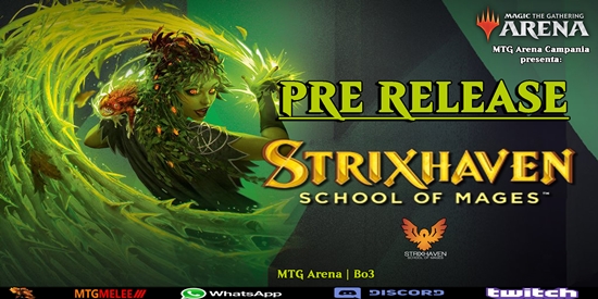 MTG Arena Campania - Pre Release Strixhaven: School of Mages - tournament brand image