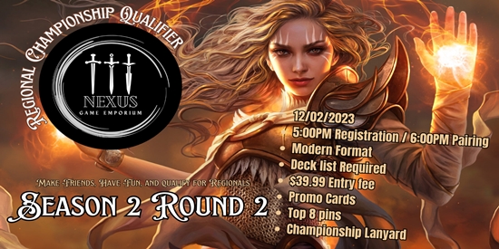 Nexus Game Emporium, Regional Champion Qualifier Season 2 Round 2 - tournament brand image