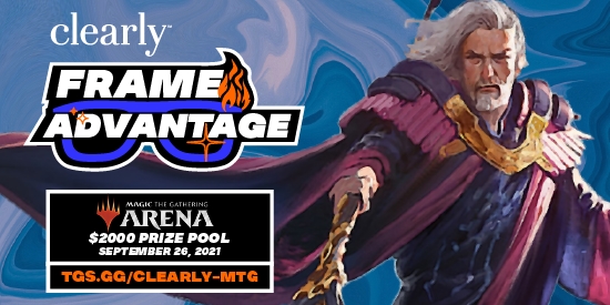 Clearly Frame Advantage featuring MTG Arena - tournament brand image