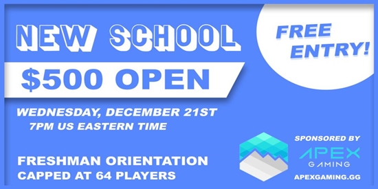 New School: Orientation $500 Open - tournament brand image