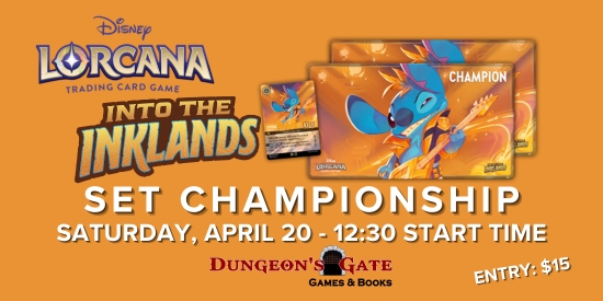 Dungeon's Gate Disney Lorcana Into the Inklands Set Championship - tournament brand image