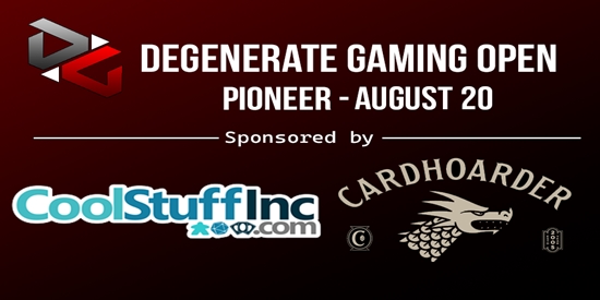 Degen Gaming Pioneer Open - Sponsored by Cardhoarder & Coolstuffinc - tournament brand image