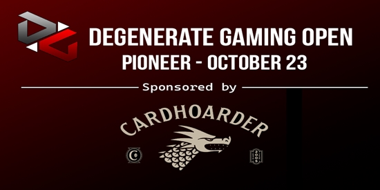 Degen Open - Pioneer - Sponsored by Cardhoarder  - tournament brand image