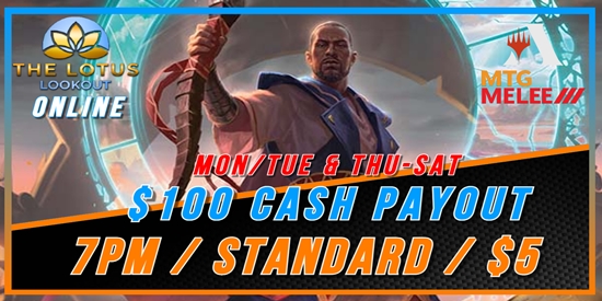 The Lotus Lookout's Standard $100 CASH Payout Weekly - tournament brand image
