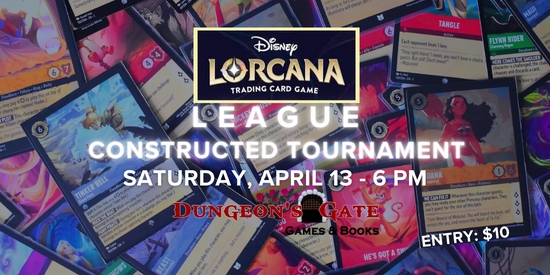 Dungeon's Gate Lorcana April 13 Constructed Tournament - tournament brand image