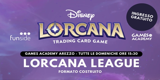 DISNEY LORCANA Card Game LEGA COSTRUITO Games Academy Arezzo