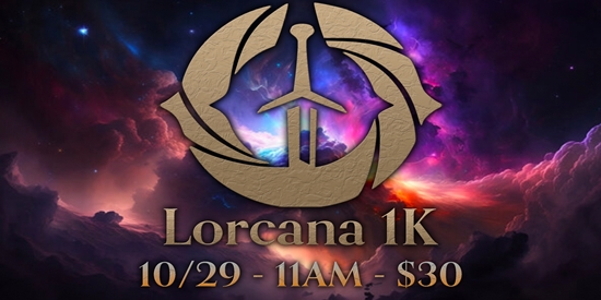 Lorcana $1K at Highlander Games - tournament brand image