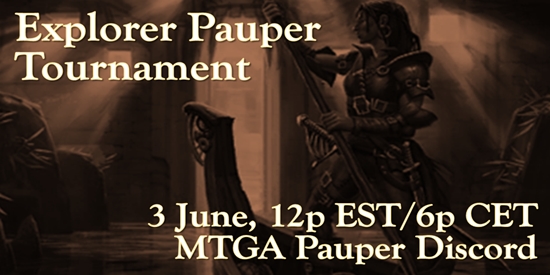 Explorer Pauper Tournament 3 June '23 - tournament brand image