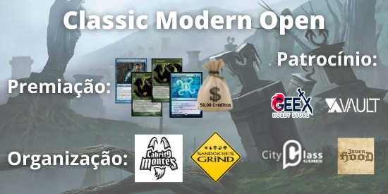Classic Modern Open por Geex Hobby Store, CityClass Games, Joven Hood e Vault of Cards - tournament brand image
